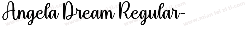 Angela Dream Regular字体转换